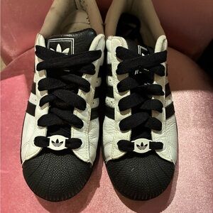 Adidas Classic Black and White Shell Toe Sneakers
